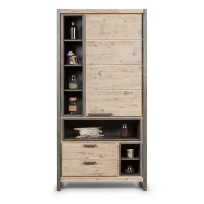 Шафа для зберігання в стилі Loft NS-2224 2030x1000x400 мм Черный