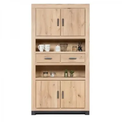 Шкаф для хранения в стиле Loft NS-2225 2130x1100x450 мм натуральный