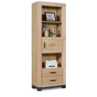 Шкаф для хранения в стиле Loft NS-2227 2130x750x400 мм натуральный