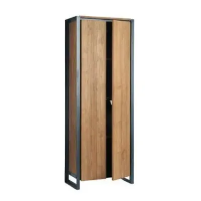 Шкаф для хранения в стиле Loft NS-2231 2030x750x450 мм Черный Шкаф для хранения в стиле Loft NS-2231 2030x750x450 мм Черный