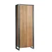 Шкаф для хранения в стиле Loft NS-2231 2030x750x450 мм Черный