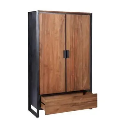 Шафа для зберігання в стилі Loft NS-2232 1830x1000x400 мм Черный Шафа для зберігання в стилі Loft NS-2232 1830x1000x400 мм Черный