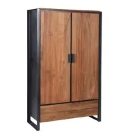 Шафа для зберігання в стилі Loft NS-2232 1830x1000x400 мм Черный Шафа для зберігання в стилі Loft NS-2232 1830x1000x400 мм Черный