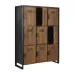 Шкаф для хранения в стиле Loft NS-2235 1630x1200x400 мм Черный Шкаф для хранения в стиле Loft NS-2235 1630x1200x400 мм Черный