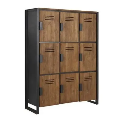 Шкаф для хранения в стиле Loft NS-2235 1630x1200x400 мм Черный