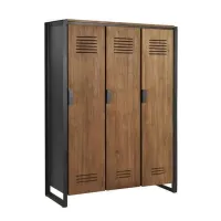 Шкаф для хранения в стиле Loft NS-2236 1630x1200x400 мм Черный