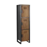 Шкаф для хранения в стиле Loft NS-2237 1530x500x400 мм Черный