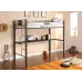 Двоярусне ліжко в стилі Loft NS-224 1830x2000x1000 мм Черный Двоярусне ліжко в стилі Loft NS-224 1830x2000x1000 мм Черный