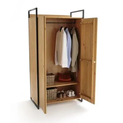 Шкаф для хранения в стиле Loft NS-2240 1960x1000x580 мм Черный