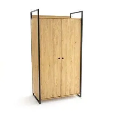 Шкаф для хранения в стиле Loft NS-2240 1960x1000x580 мм Черный Шкаф для хранения в стиле Loft NS-2240 1960x1000x580 мм Черный