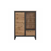 Шкаф для хранения в стиле Loft NS-2242 1230x920x380 мм Черный