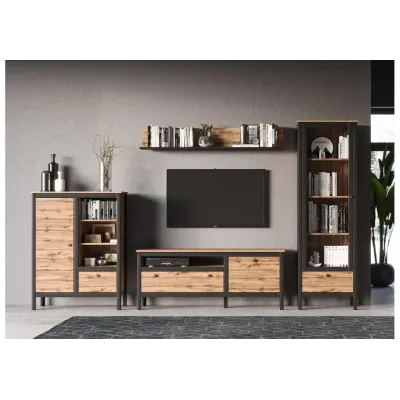 Шафа для зберігання в стилі Loft NS-2244 1950x620x400 мм Черный Шафа для зберігання в стилі Loft NS-2244 1950x620x400 мм Черный