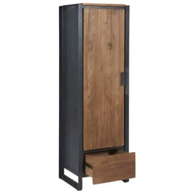 Шкаф для хранения в стиле Loft NS-2246 1630x500x400 мм Черный