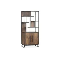 Шафа для зберігання в стилі Loft NS-2249 2030x900x400 мм Черный Шафа для зберігання в стилі Loft NS-2249 2030x900x400 мм Черный