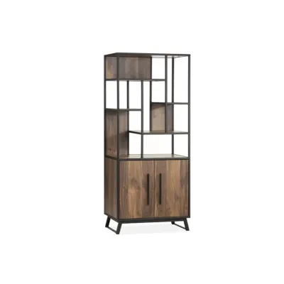 Шкаф для хранения в стиле Loft NS-2249 2030x900x400 мм Черный