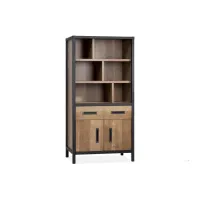 Шафа для зберігання в стилі Loft NS-2252 2000x970x500 мм Черный