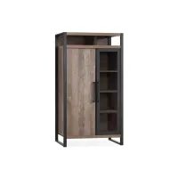 Шафа для зберігання в стилі Loft NS-2253 1830x1050x450 мм Черный Шафа для зберігання в стилі Loft NS-2253 1830x1050x450 мм Черный
