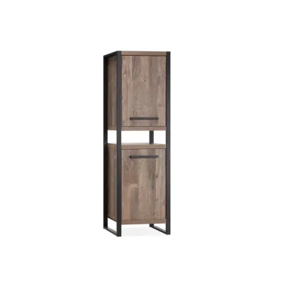 Шкаф для хранения в стиле Loft NS-2254 2030x650x450 мм Черный