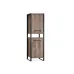 Шкаф для хранения в стиле Loft NS-2254 2030x650x450 мм Черный