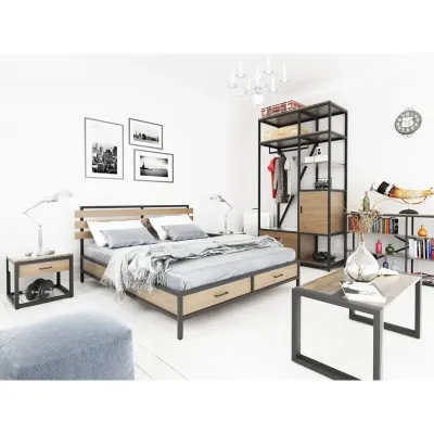 Шафа для зберігання в стилі Loft NS-2256 2550x1330x600 мм Черный Шафа для зберігання в стилі Loft NS-2256 2550x1330x600 мм Черный