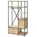 Шафа для зберігання в стилі Loft NS-2256 2550x1330x600 мм Черный Шафа для зберігання в стилі Loft NS-2256 2550x1330x600 мм Черный