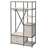 Шкаф для хранения в стиле Loft NS-2256 2550x1330x600 мм Черный Шкаф для хранения в стиле Loft NS-2256 2550x1330x600 мм Черный
