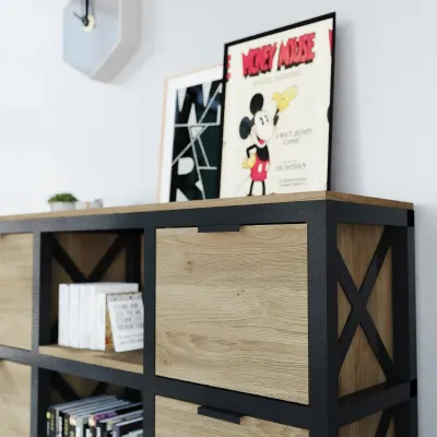 Комод Loft NS-248 880x1500x400 мм Черный