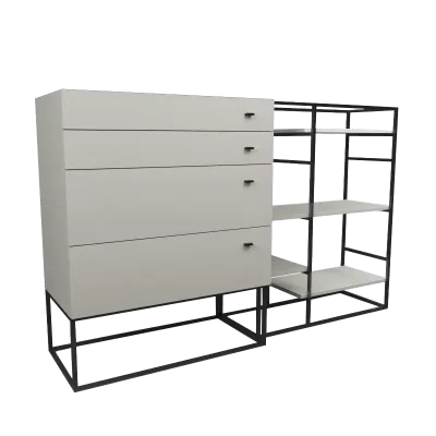 Комод Loft NS-292 1830x1200x350 мм Черный