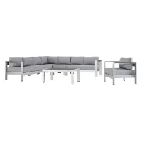 Комплект вуличних меблів диван стілець крісло в стилі Loft Сірий NS-322 780x7080x760 мм Комплект вуличних меблів диван стілець крісло в стилі Loft Сірий NS-322 780x7080x760 мм