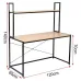 Компьютерный стол в стиле Loft NS-327 1430x1200x600 мм Черный