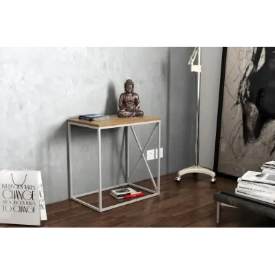 Консоль для дома в стиле Loft NS-335 650x600x400 мм Черный