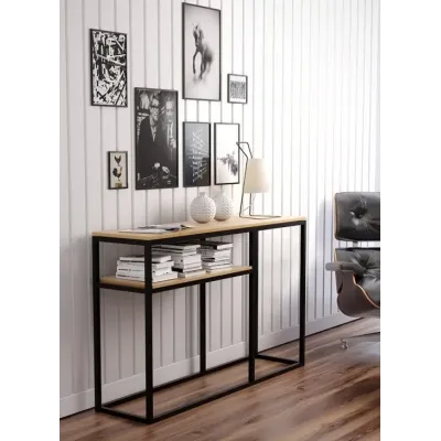 Консоль для дома в стиле Loft NS-339 950x1500x370 мм Черный Консоль для дома в стиле Loft NS-339 950x1500x370 мм Черный