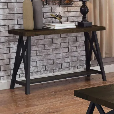 Консоль для дому в стилі Loft NS-386 740x900x300 мм Черный Консоль для дому в стилі Loft NS-386 740x900x300 мм Черный