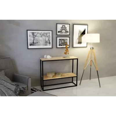 Консоль для дому в стилі Loft NS-395 860x1000x300 мм Черный Консоль для дому в стилі Loft NS-395 860x1000x300 мм Черный