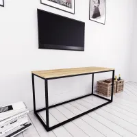 Консоль для дому в стилі Loft NS-410 690x1300x450 мм Черный