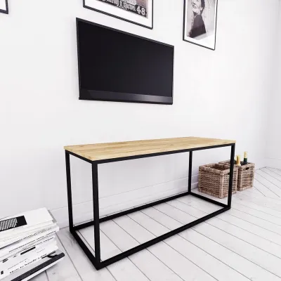 Консоль для дома в стиле Loft NS-410 690x1300x450 мм Черный