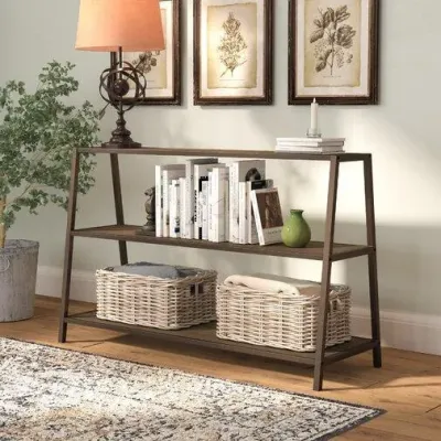 Консоль для дома в стиле Loft NS-434 730x950x280 мм Черный