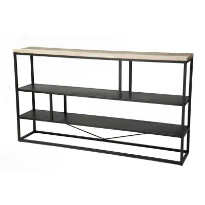 Консоль для дома в стиле Loft NS-438 1030x1200x200 мм Черный