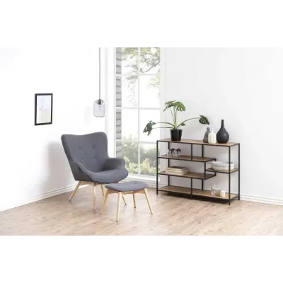 Консоль для дому в стилі Loft NS-440 730x900x280 мм Черный