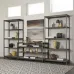 Консоль-Стеллаж для дома в стиле Loft NS-454 1930x2000x300 мм Черный