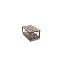 Кофейный журнальный столик в стиле Loft NS-471 480x800x450 мм Черный