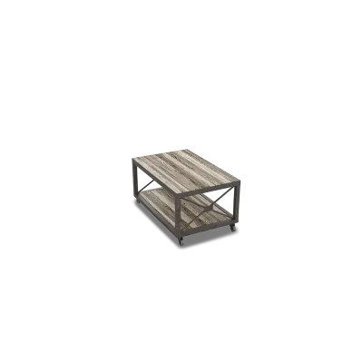 Кофейный журнальный столик в стиле Loft NS-471 480x800x450 мм Черный