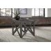 Кофейный журнальный столик в стиле Loft NS-580 630x600x600 мм Черный