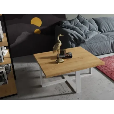 Кофейный журнальный столик в стиле Loft NS-609 530x900x900 мм Белый