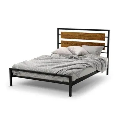 Ліжко в стилі Loft NS-760 1230x1600x2000 мм Черный