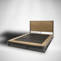 Ліжко в стилі Loft NS-764 1230x2000x2100 мм Черный Ліжко в стилі Loft NS-764 1230x2000x2100 мм Черный