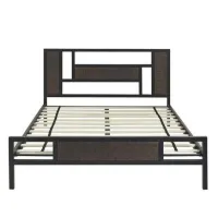 Кровать в стиле Loft NS-765 980x1800x2000 мм Черный