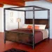 Ліжко в стилі Loft NS-769 2230x1900x2100 мм Черный