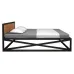 Ліжко в стилі Loft NS-779 910x1600x2100 мм Черный