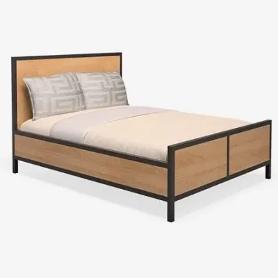 Ліжко в стилі Loft NS-781 1130x1600x2000 мм Черный